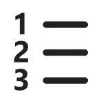 Text Number List Ltr SVG Icon